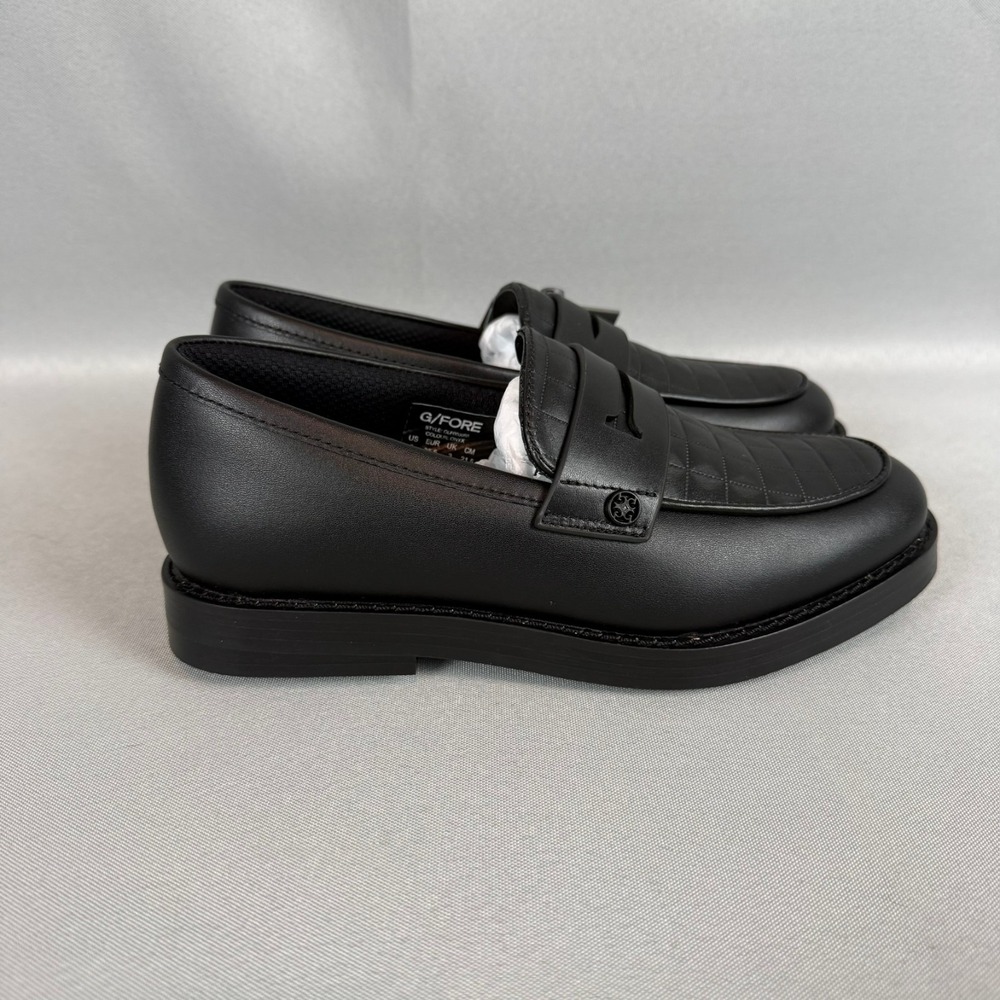 G/FORE Gallivanter Golf Loafers Womens 5 Onyx Black Quilted Luxe Sole New NIB - Picture 5 of 8